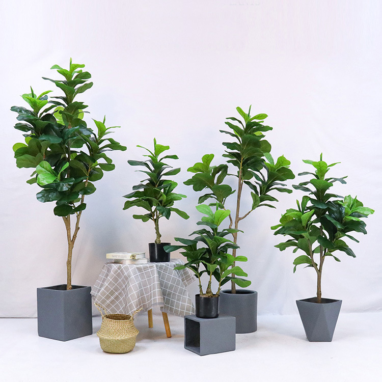 Artificial Plastic Potted Plan - Fiddle Leaf Fig 评论和价格