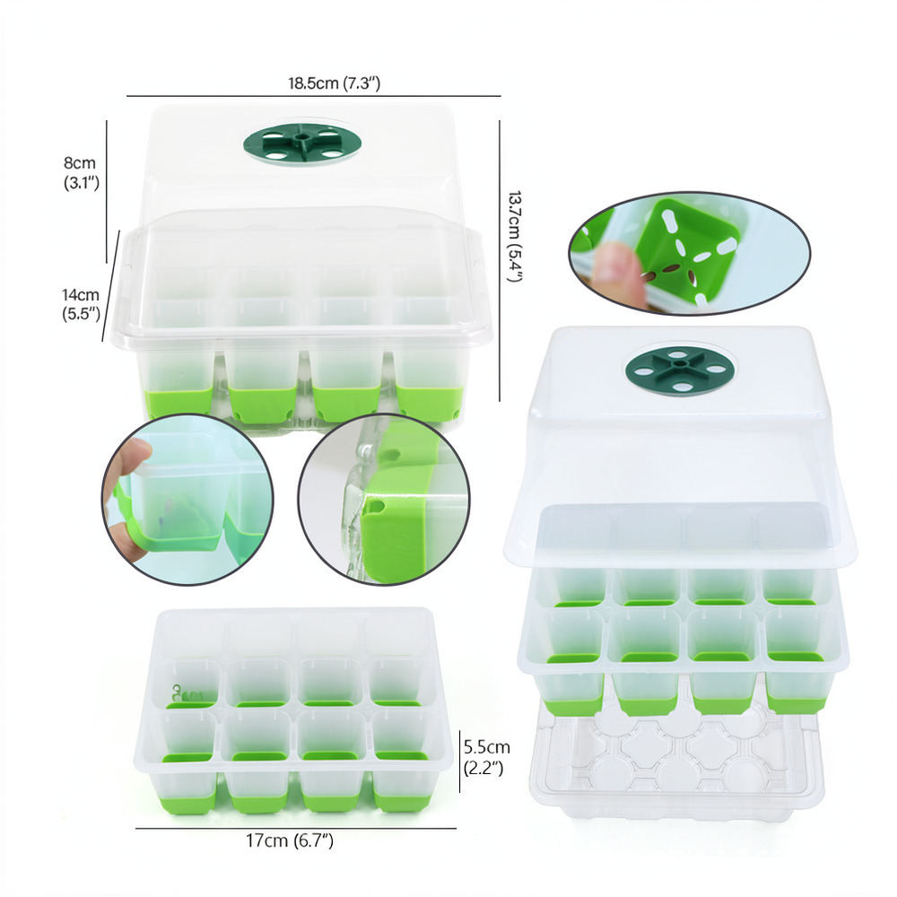 Reusable Silicone Seedling Tra - Plant Pot 评论和价格