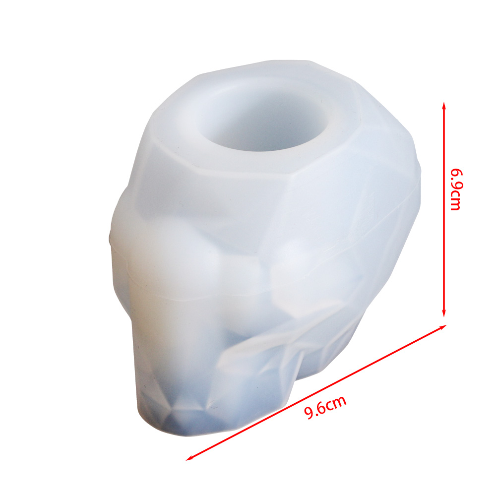 Skull Shape Mold Pen Holder Si - Terracotta Pot 评论和价格