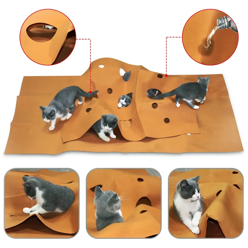 Cat Playing Game Mat Pet Toys  - Repotting Mat 评论和价格
